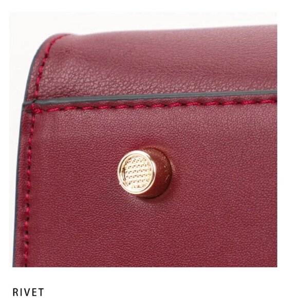 Cowhide Leather Square Bag – Women's Elegant Shoulder & Crossbody Purse - Picture 7 of 10